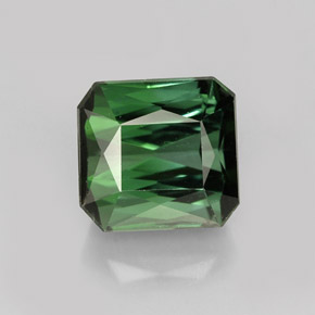 2.07 ct Green Tourmaline Gemstone, Tourmaline Gem in Octagon / Scissor Cut Shape for Sale.