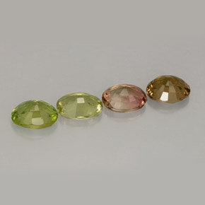 Tourmaline Gemstones in 6.6 x 5.2 mm Size for Sale, Tourmaline Stones in Multicolor Color