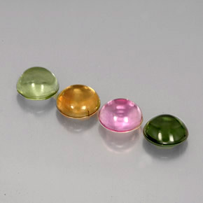 Tourmaline Gemstone in 5.6 mm Size for Sale, Tourmaline Stone in Multicolor Color
