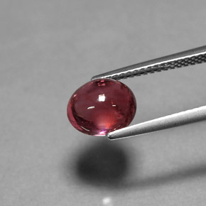 Tourmaline Gemstone in 8.6 x 7.3 mm Size for Sale, Tourmaline Stone in Purple Red Color