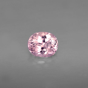 1.13 ct Pink Tourmaline Gemstone, Tourmaline Gem in Oval Portuguese-Cut Shape for Sale.