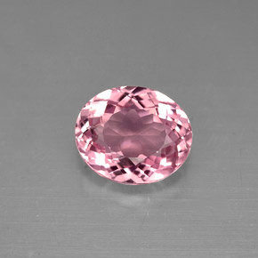 1.48 ct Pink Tourmaline Gemstone, Tourmaline Gem in Oval Facet Shape for Sale.