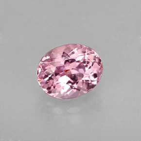 1.06 ct Pink Tourmaline Gemstone, Tourmaline Gem in Oval Facet Shape for Sale.
