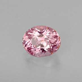 1.06 ct Pink Tourmaline Stone, Natural Tourmaline in Oval Facet Shape for Sale