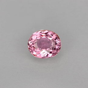 0.79 ct Pink Tourmaline Gemstone, Tourmaline Gem in Oval Portuguese-Cut Shape for Sale.