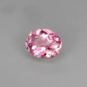 0.83 ct Pink Tourmaline Stone, Natural Tourmaline in Oval Portuguese-Cut Shape for Sale