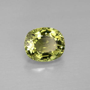 1.57 ct Green Tourmaline Stone, Natural Tourmaline in Oval Facet Shape for Sale