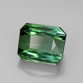 1.96 ct Green Tourmaline Stone, Natural Tourmaline in Octagon / Scissor Cut Shape for Sale