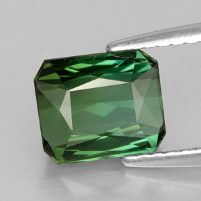 1.85 ct Green Tourmaline Gemstone, Tourmaline Gem in Octagon / Scissor Cut Shape for Sale.