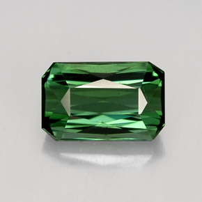 1.95 ct Green Tourmaline Gemstone, Tourmaline Gem in Octagon / Scissor Cut Shape for Sale.