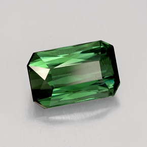 1.95 ct Green Tourmaline Stone, Natural Tourmaline in Octagon / Scissor Cut Shape for Sale