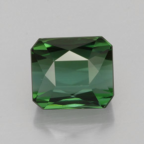 2.10 ct Green Tourmaline Gemstone, Tourmaline Gem in Octagon / Scissor Cut Shape for Sale.
