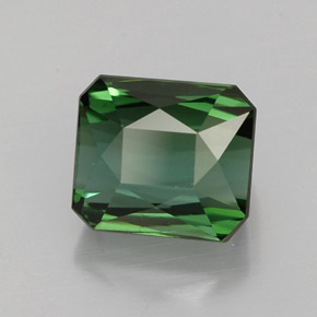 2.10 ct Green Tourmaline Stone, Natural Tourmaline in Octagon / Scissor Cut Shape for Sale