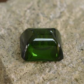 2.86 ct Green Tourmaline Stone, Natural Tourmaline in Octagon Cabochon Shape for Sale