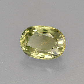 1.05 ct Green Tourmaline Stone, Natural Tourmaline in Oval Facet Shape for Sale