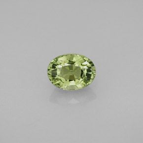 1.03 ct Green Tourmaline Gemstone, Tourmaline Gem in Oval Facet Shape for Sale.