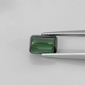 1.90 ct Green Tourmaline Gemstone, Tourmaline Gem in Octagon Cabochon Shape for Sale.