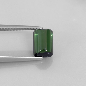 1.90 ct Green Tourmaline Stone, Natural Tourmaline in Octagon Cabochon Shape for Sale