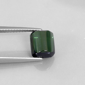 2.57 ct Green Tourmaline Stone, Natural Tourmaline in Octagon Cabochon Shape for Sale