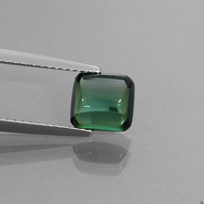 1.68 ct Green Tourmaline Gemstone, Tourmaline Gem in Octagon Cabochon Shape for Sale.