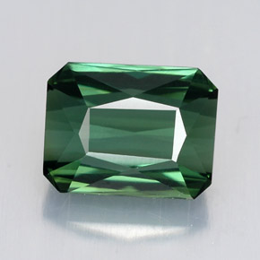 2.08 ct Green Tourmaline Gemstone, Tourmaline Gem in Octagon / Scissor Cut Shape for Sale.