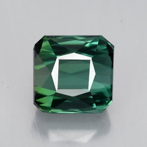 1.99 ct Green Tourmaline Gemstone, Tourmaline Gem in Octagon / Scissor Cut Shape for Sale.