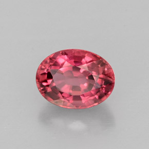 1.33 ct Pink Tourmaline Stone, Natural Tourmaline in Oval Facet Shape for Sale