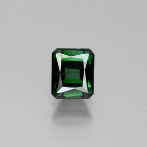 1.23 ct Green Tourmaline Gemstone, Tourmaline Gem in Octagon / Scissor Cut Shape for Sale.