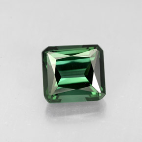 2.08 ct Green Tourmaline Gemstone, Tourmaline Gem in Octagon / Scissor Cut Shape for Sale.