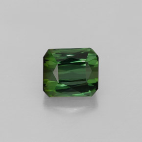 1.47 ct Green Tourmaline Gemstone, Tourmaline Gem in Octagon / Scissor Cut Shape for Sale.