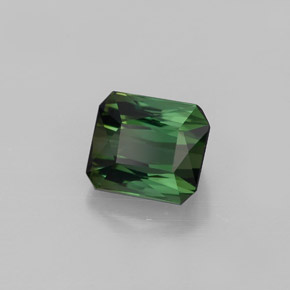 1.47 ct Green Tourmaline Stone, Natural Tourmaline in Octagon / Scissor Cut Shape for Sale