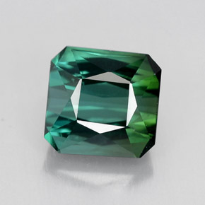 1.98 ct Green Tourmaline Gemstone, Tourmaline Gem in Octagon / Scissor Cut Shape for Sale.
