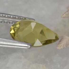 Tourmaline Gemstone in 8 x 6 mm (calibrated) Size for Sale, Tourmaline Stone in Medium Yellow Color