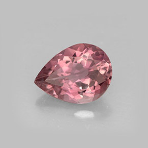 1.03 ct Pink Tourmaline Stone, Natural Tourmaline in Pear Facet Shape for Sale