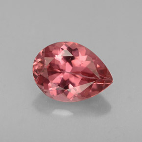 1.03 ct Pink Tourmaline Gemstone, Tourmaline Gem in Pear Facet Shape for Sale.