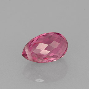 0.98 ct Pink Tourmaline Gemstone, Tourmaline Gem in Briolette with Hole Shape for Sale.