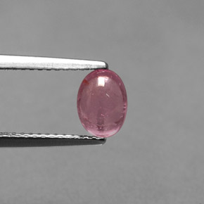0.97 ct Pink Tourmaline Stone, Natural Tourmaline in Oval Cabochon Shape for Sale
