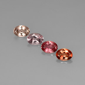 2.77 ct Multicolor Tourmaline Gemstone, Tourmaline Gem in Oval Facet Shape for Sale.