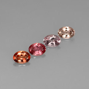 2.77 ct Multicolor Tourmaline Stone, Natural Tourmaline in Oval Facet Shape for Sale