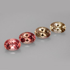 3.40 ct Multicolor Tourmaline Gemstone, Tourmaline Gem in Oval Facet Shape for Sale.