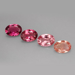 2.52 ct Multicolor Tourmaline Stone, Natural Tourmaline in Oval Facet Shape for Sale