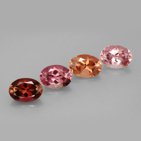 3.20 ct Multicolor Tourmaline Gemstone, Tourmaline Gem in Oval Facet Shape for Sale.