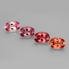 3.13 ct Multicolor Tourmaline Stone, Natural Tourmaline in Oval Facet Shape for Sale