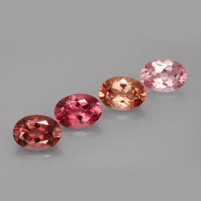 3.26 ct Multicolor Tourmaline Gemstone, Tourmaline Gem in Oval Facet Shape for Sale.