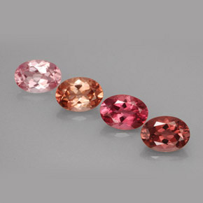 3.26 ct Multicolor Tourmaline Stone, Natural Tourmaline in Oval Facet Shape for Sale