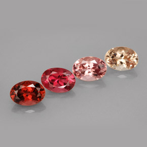 3.48 ct Multicolor Tourmaline Gemstone, Tourmaline Gem in Oval Facet Shape for Sale.