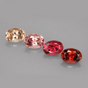 3.48 ct Multicolor Tourmaline Stone, Natural Tourmaline in Oval Facet Shape for Sale