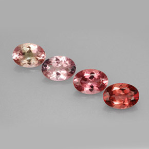 2.84 ct Multicolor Tourmaline Stone, Natural Tourmaline in Oval Facet Shape for Sale