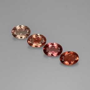 2.60 ct Multicolor Tourmaline Stone, Natural Tourmaline in Oval Facet Shape for Sale