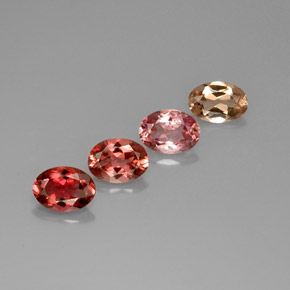 2.99 ct Multicolor Tourmaline Stone, Natural Tourmaline in Oval Facet Shape for Sale